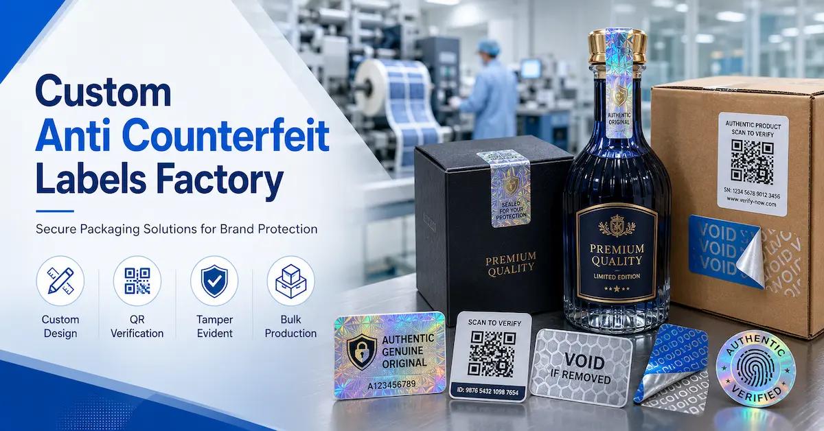 Custom Anti Counterfeit Labels Factory: How to Build a Safer Brand Packaging System