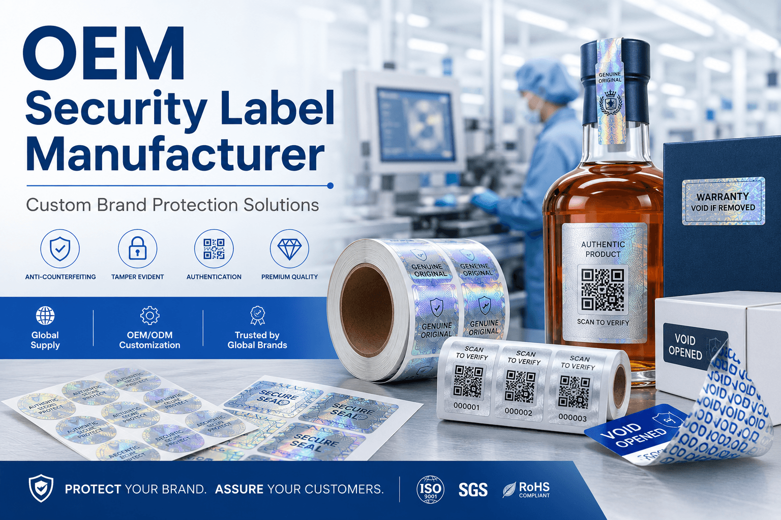How to Choose an OEM Security Label Manufacturer for Custom Brand Protection