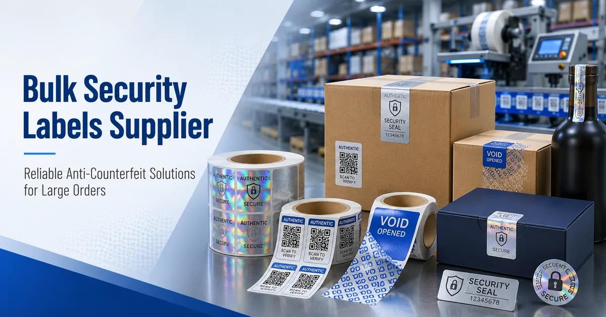 Bulk Security Labels Supplier: How to Source Reliable Anti-Counterfeit Labels for Large Orders