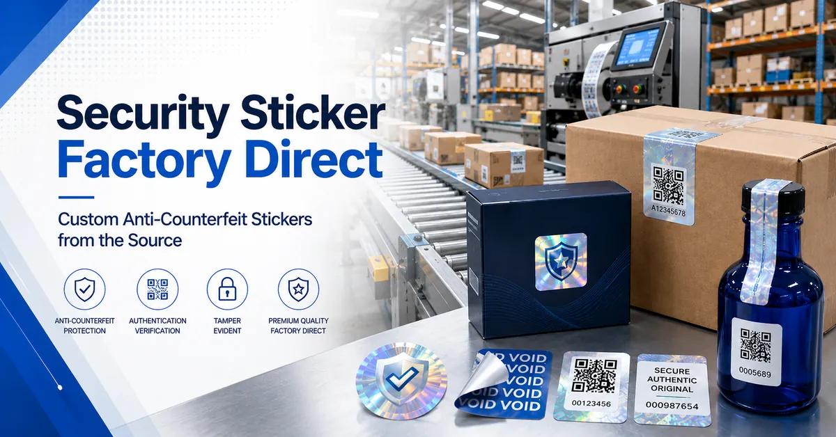 Security Sticker Factory Direct: How to Buy Custom Anti-Counterfeit Stickers from the Source