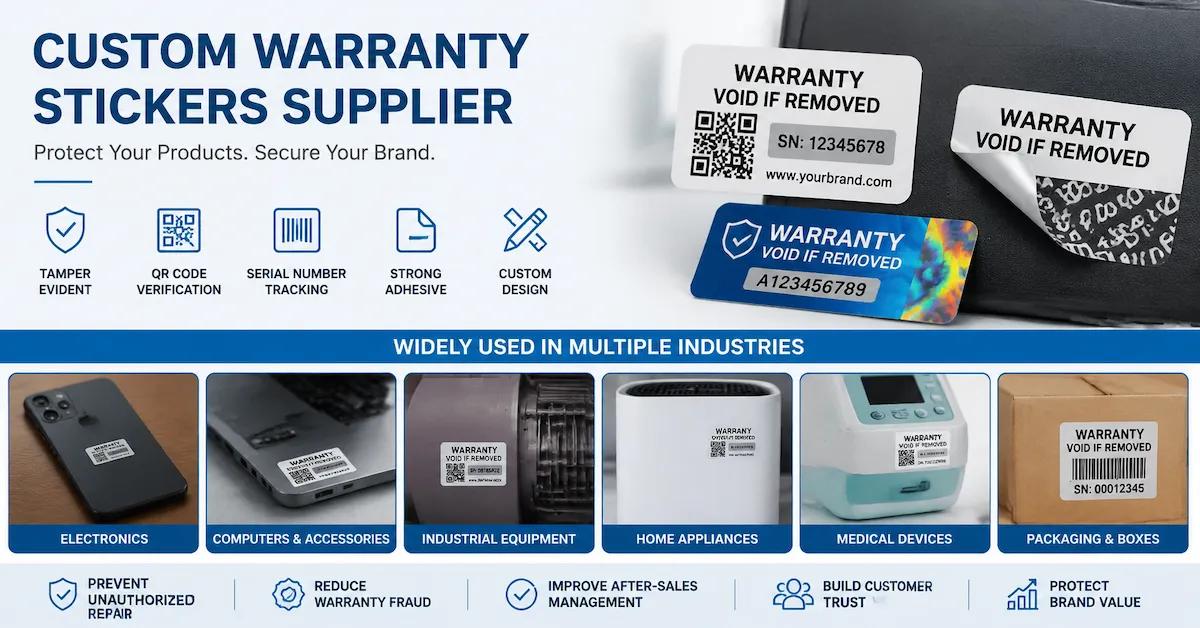Custom Warranty Stickers Supplier: How to Choose Reliable Security Labels for Product Protection