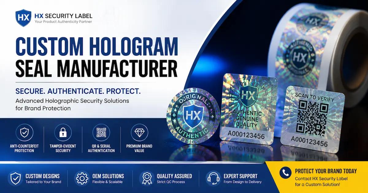 Custom Hologram Seal Manufacturer: How to Choose Secure Seals for Brand Protection