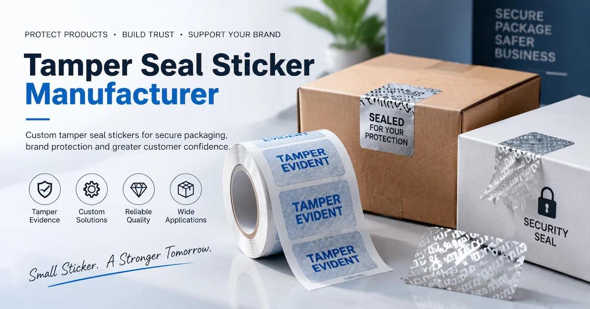Tamper Seal Sticker Manufacturer: How to Choose Security Seals for Packaging Protection
