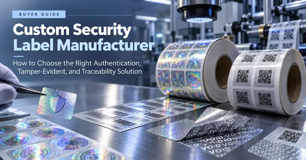 Custom Security Label Manufacturer: How B2B Buyers Specify Authentication, Tamper Evidence, and Traceability Before Bulk Orders