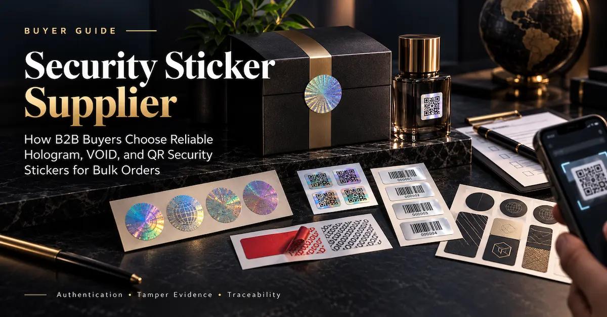 Security Sticker Supplier: How B2B Buyers Choose Reliable Hologram, VOID, and QR Security Stickers for Bulk Orders